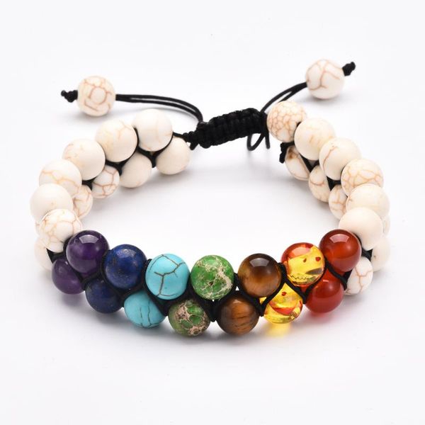 bluestar chakra natural stone braided double layer lava handmade bracelets men adjustable energy colorful beaded bracelet set, Golden;silver
bluestar chakra natural stone braided double layer lava handmade bracelets men adjustable energy colorful beaded bracelet set, Golden;silver