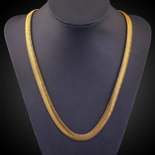 chains classic gold color snake chain necklace for men women 6mm width cool link jewelry drop wholesale, Silver
chains classic gold color snake chain necklace for men women 6mm width cool link jewelry drop wholesale, Silver