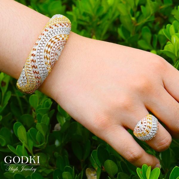 godki luxury baguette cz jewelry set for women wedding cubic zircon dubai bangle ring sets crystal aretes de mujer modernos 2020, Silver
godki luxury baguette cz jewelry set for women wedding cubic zircon dubai bangle ring sets crystal aretes de mujer modernos 2020, Silver
