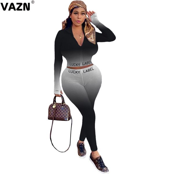vazn 2020 autumn new high street casual young full sleeve cloth long pants tracksuits skinny women 2 piece set, Gray
vazn 2020 autumn new high street casual young full sleeve cloth long pants tracksuits skinny women 2 piece set, Gray