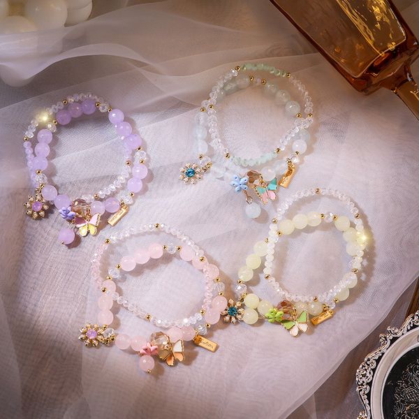 fashion butterfly flower pendant temperament round bead crystal bracelet sweet bracelet sale, Golden;silver
fashion butterfly flower pendant temperament round bead crystal bracelet sweet bracelet sale, Golden;silver