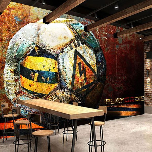 custom mural wallpaper 3d retro factory football metal fresco restaurant cafe ktv bar background wall painting p wall papers
custom mural wallpaper 3d retro factory football metal fresco restaurant cafe ktv bar background wall painting p wall papers
