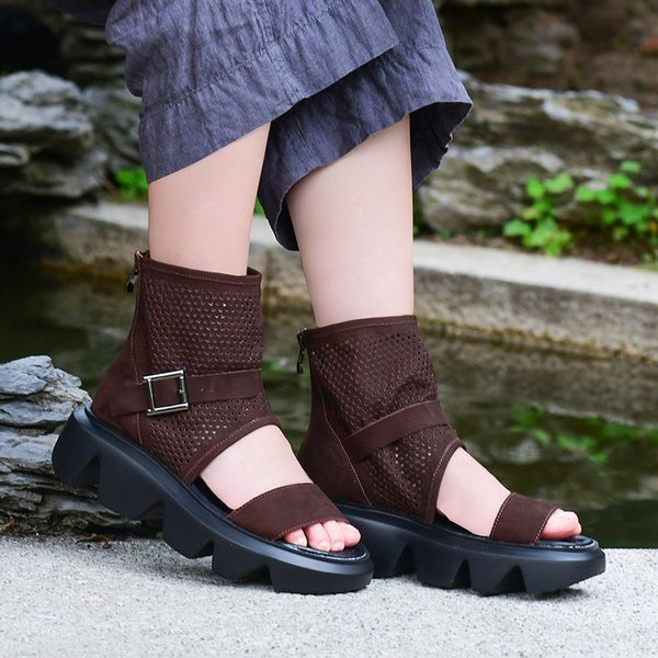sandals yourseason women 2021 summer genuine leather vintage shoes casual handmade platform ladies zip wedges, Black
sandals yourseason women 2021 summer genuine leather vintage shoes casual handmade platform ladies zip wedges, Black