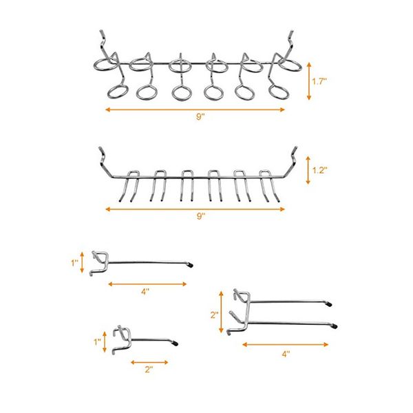 assorted peg hooks garage kitchen warehouse store wall holders organizer storage hanger assortment organization
assorted peg hooks garage kitchen warehouse store wall holders organizer storage hanger assortment organization
