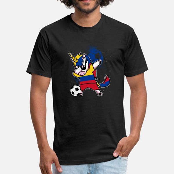 gift unicorn colombia soccer 007 t shirt men character tee shirt s-xxxl loose fashion spring autumn standard shirt