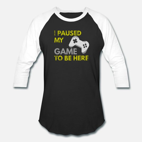 i paused my game to be here funny gaming quote t shirt men printed cotton s-3xl clothes cute new style spring autumn outfit shirt
i paused my game to be here funny gaming quote t shirt men printed cotton s-3xl clothes cute new style spring autumn outfit shirt
