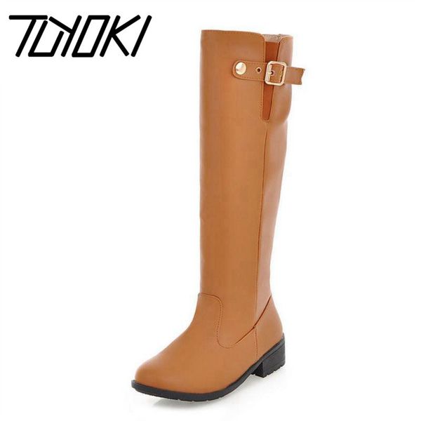 boots tuyoki women winter flats snow warm plush fur knee high knight fashion buckle round toe shoes size 34-39, Black
boots tuyoki women winter flats snow warm plush fur knee high knight fashion buckle round toe shoes size 34-39, Black