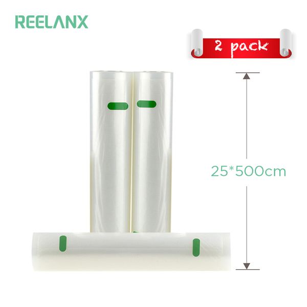 reelanx vacuum bags for vacuum packer 2 rolls 25*500cm storage bag for sealer bags packing packaging
reelanx vacuum bags for vacuum packer 2 rolls 25*500cm storage bag for sealer bags packing packaging