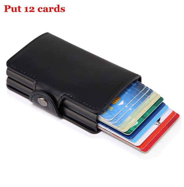 women rfid wallet metal case aluminum double box leather credit card holders for men slim anti protect travel id cardholder, Silver
women rfid wallet metal case aluminum double box leather credit card holders for men slim anti protect travel id cardholder, Silver