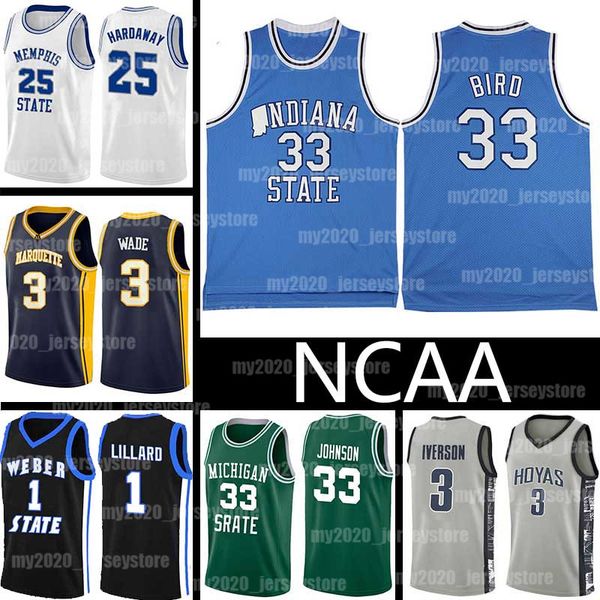 ncaa larry 33 bird jersey indiana state university lebron 23 james allen dwyane 3 wade iverson penny 25 hardaway damian 1 lillard basketball, Black
ncaa larry 33 bird jersey indiana state university lebron 23 james allen dwyane 3 wade iverson penny 25 hardaway damian 1 lillard basketball, Black