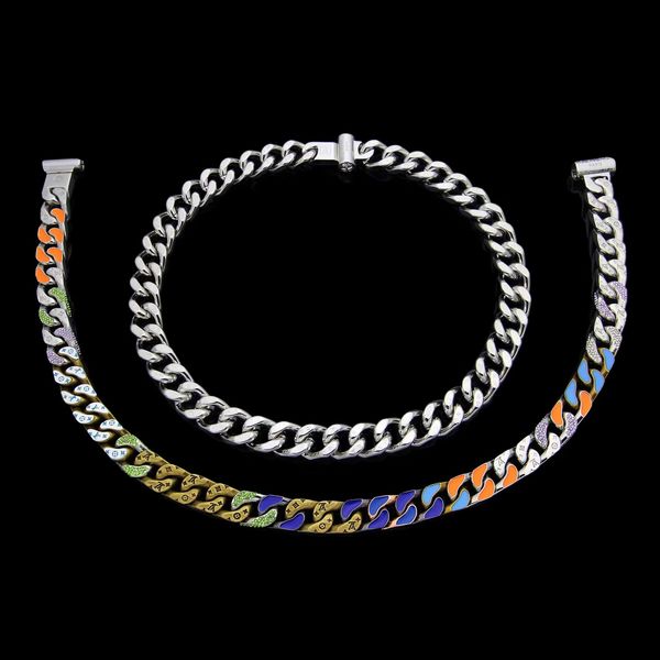 luxury designer jewelry men necklaces hip hop silver thick chain necklace stainless steel punk oil drop flower printed chain fashion
luxury designer jewelry men necklaces hip hop silver thick chain necklace stainless steel punk oil drop flower printed chain fashion