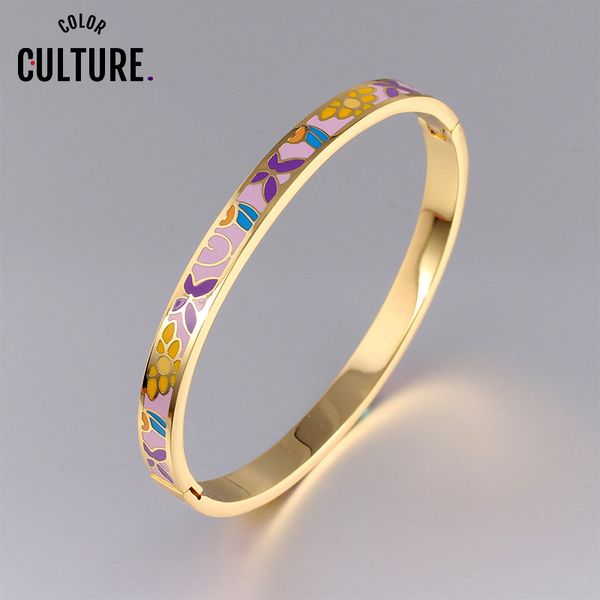 new steel ultra narrow women's bangles art costume jewelery bracelets enamel purple flower mother quality gift, Black
new steel ultra narrow women's bangles art costume jewelery bracelets enamel purple flower mother quality gift, Black