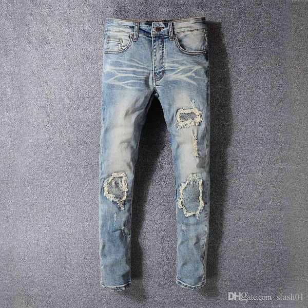 2020ss hip-hop men's wear light blue hole jeans hole zipper fashion denim men's decoration hole jeans men's pants py18
2020ss hip-hop men's wear light blue hole jeans hole zipper fashion denim men's decoration hole jeans men's pants py18