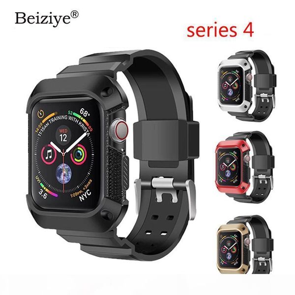 beiziye sport band for apple watch 44mm 40mm bracelet silicone sports watchband with protective case for iwatch series 4 bands, Black;brown
beiziye sport band for apple watch 44mm 40mm bracelet silicone sports watchband with protective case for iwatch series 4 bands, Black;brown