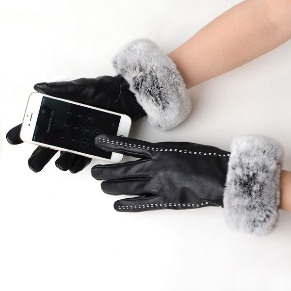 women super warm winter genuine leather gloves sheepskin sheep fur lady mittens winter fashion brand genuine leather covered, Blue;gray
women super warm winter genuine leather gloves sheepskin sheep fur lady mittens winter fashion brand genuine leather covered, Blue;gray