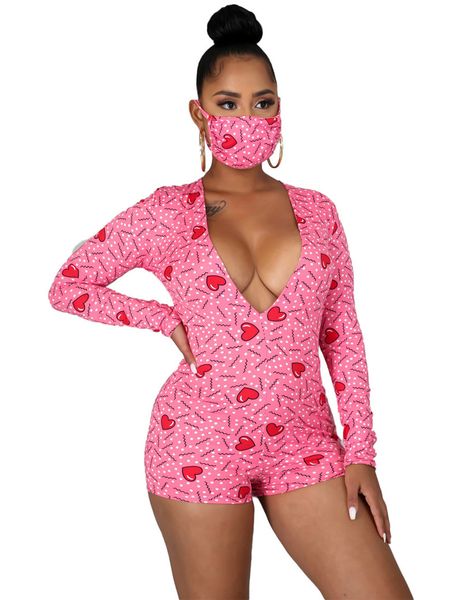 womens designer love jumpsuits with mask summer skinny clothing deep v neck street style shorts rompers, Black;white
womens designer love jumpsuits with mask summer skinny clothing deep v neck street style shorts rompers, Black;white