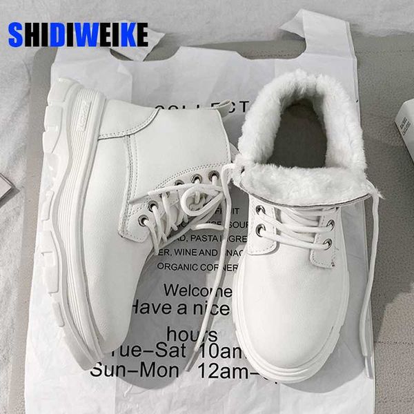 2020 autumn winter women ankle boots platform motorcycle boots warm plush shoes woman white leather combat for women ac048, Black
2020 autumn winter women ankle boots platform motorcycle boots warm plush shoes woman white leather combat for women ac048, Black