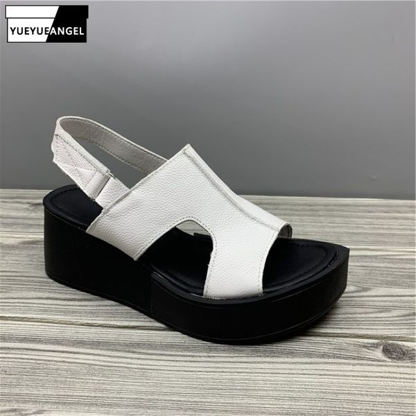 summer women casual leather sandals high heels wedges gladiator shoes open toe footwear ankle strap comfortable ladies sandals, Black
summer women casual leather sandals high heels wedges gladiator shoes open toe footwear ankle strap comfortable ladies sandals, Black