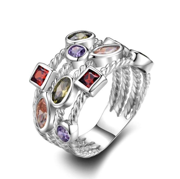 fashion silver color wedding rings for women vintage geometry charm multicolor zircon engagement ring jewelry gift 2020 new, Golden;silver
fashion silver color wedding rings for women vintage geometry charm multicolor zircon engagement ring jewelry gift 2020 new, Golden;silver