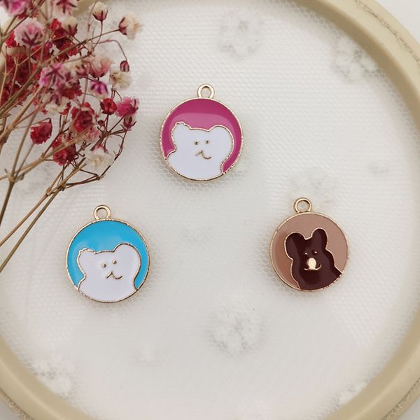 charms 10pcs enamel white bear head alloy pendant round design floating fit bracelet earrings hair jewelry diy accessories fx482, Bronze;silver
charms 10pcs enamel white bear head alloy pendant round design floating fit bracelet earrings hair jewelry diy accessories fx482, Bronze;silver