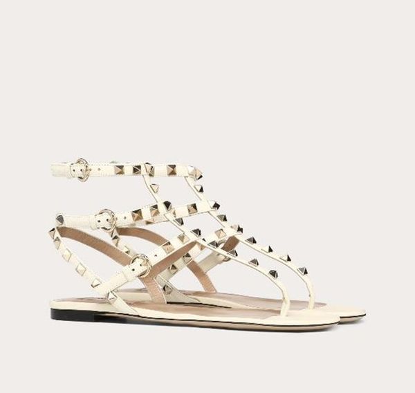 luxury designer women flip flop sandals summer fashion rivets calfskin leather rock studs lady gladiator sandals eu35-43, Black
luxury designer women flip flop sandals summer fashion rivets calfskin leather rock studs lady gladiator sandals eu35-43, Black