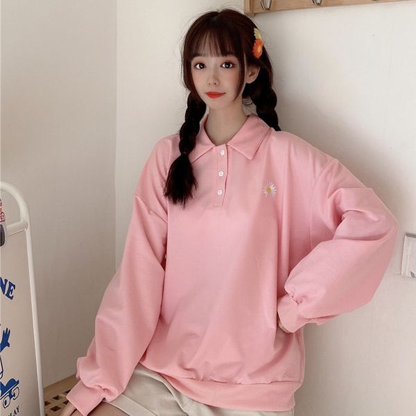 new 2020 autumn women shirt loose collar plus size flower embroidery sweet long sleeve baggy pullovers female, White
new 2020 autumn women shirt loose collar plus size flower embroidery sweet long sleeve baggy pullovers female, White