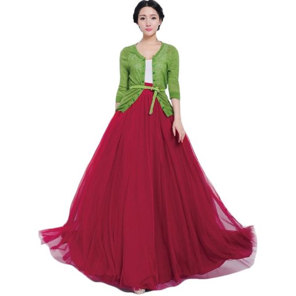 women skirt ball gown bow-knot high waist pleated mesh bubble big wave swing full long skirt, Black
women skirt ball gown bow-knot high waist pleated mesh bubble big wave swing full long skirt, Black