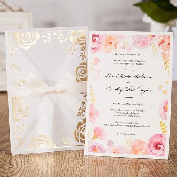 greeting cards 1pcs transparent multicolor gold stamping plant pattern wedding invitations with floral hoop inserts laser cut
greeting cards 1pcs transparent multicolor gold stamping plant pattern wedding invitations with floral hoop inserts laser cut