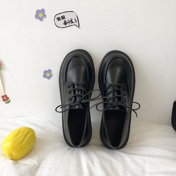 summer shoes ladies women oxfords women's british style female footwear all-match round toe casual sneaker 2020 leather preppy, Black 
summer shoes ladies women oxfords women's british style female footwear all-match round toe casual sneaker 2020 leather preppy, Black