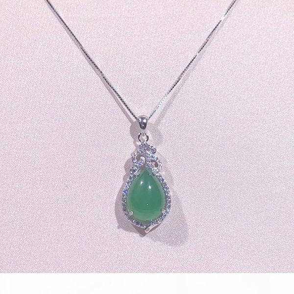 pure 925 sterling silver chain necklace for women vintage personalized waterdrop quality zircon decorative pendant
pure 925 sterling silver chain necklace for women vintage personalized waterdrop quality zircon decorative pendant