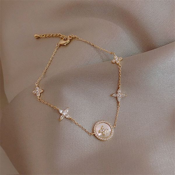 jewelry girl for woman exquisite gold chain gift luxury fashion cubic zirconia natural shell stone charm bracelet, Black
jewelry girl for woman exquisite gold chain gift luxury fashion cubic zirconia natural shell stone charm bracelet, Black