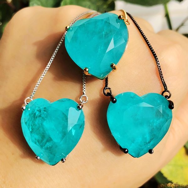 colorful fusion stone love heart pendant necklace for women gold color heart necklace mother gift statement trendy party jewelry, Silver
colorful fusion stone love heart pendant necklace for women gold color heart necklace mother gift statement trendy party jewelry, Silver