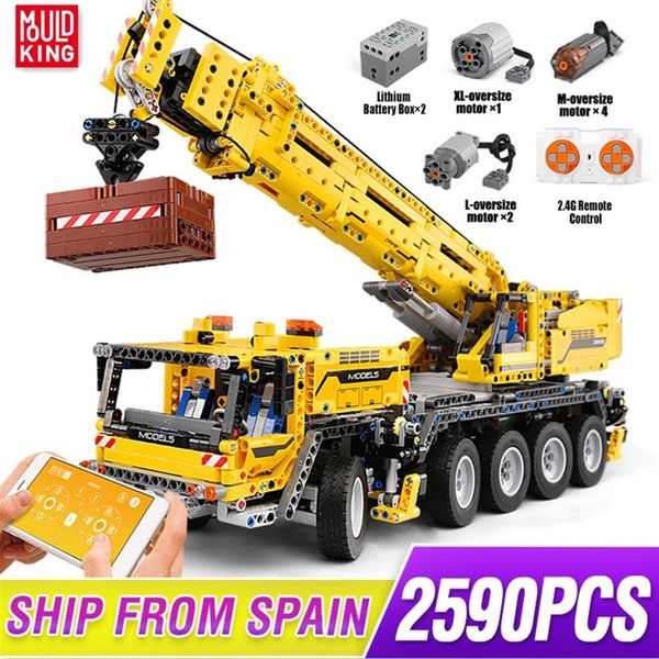 mould king technic series motor power mobile crane mk ii car model building kits blocks bricks kids diy toys christmas gifts lj200925
mould king technic series motor power mobile crane mk ii car model building kits blocks bricks kids diy toys christmas gifts lj200925