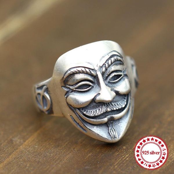 s925 sterling silver men's open ring personality classic retro fashion series v word face revenge modeling send lover's gift
s925 sterling silver men's open ring personality classic retro fashion series v word face revenge modeling send lover's gift