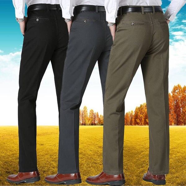 men slim fit pants spring fall plus size mens business casual pants straight high waist man trousers cotton classic suit, White;black
men slim fit pants spring fall plus size mens business casual pants straight high waist man trousers cotton classic suit, White;black