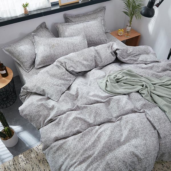 3/4pcs bedding sets aloe cotton gray brief style duvet cover flat bed sheet comforter bed linen set with pillowcase home textile
3/4pcs bedding sets aloe cotton gray brief style duvet cover flat bed sheet comforter bed linen set with pillowcase home textile