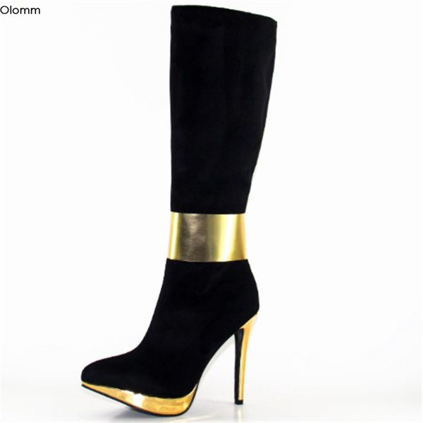boots olomm fashion women platform mid-calf winter thin high heels pointed toe black party shoes us size 4-10.5
boots olomm fashion women platform mid-calf winter thin high heels pointed toe black party shoes us size 4-10.5