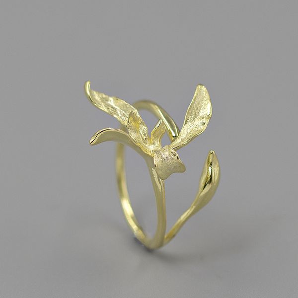 inature new fashion elegant 925 sterling silver orchid flower rings for women adjustable opening ring jewelry
inature new fashion elegant 925 sterling silver orchid flower rings for women adjustable opening ring jewelry