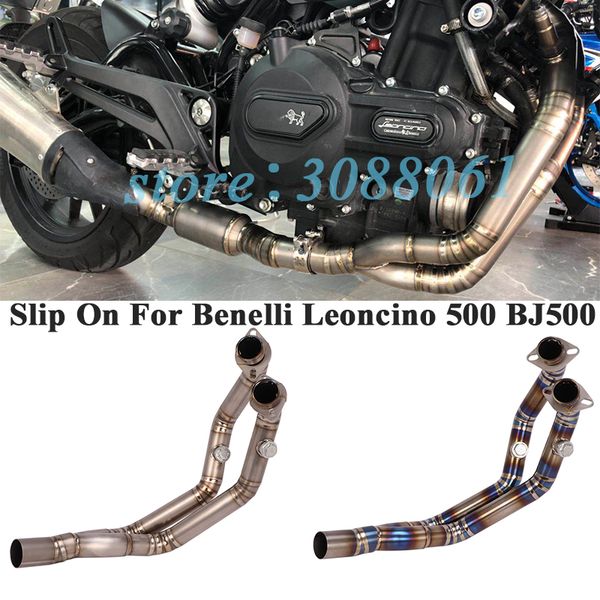 motorcycle exhaust system titanium alloy full escape for benelli leoncino 500 bj500 modiifed slip on front middle link pipe
motorcycle exhaust system titanium alloy full escape for benelli leoncino 500 bj500 modiifed slip on front middle link pipe