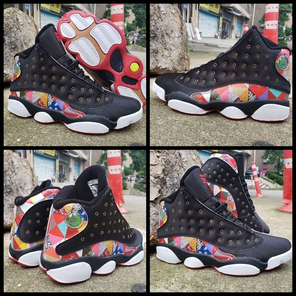 2019 chinese new year 13 mens basketball shoes mens chicago white red trainers designer shoes cny sport sneakers 13s jumpman des chaussures, Black
2019 chinese new year 13 mens basketball shoes mens chicago white red trainers designer shoes cny sport sneakers 13s jumpman des chaussures, Black