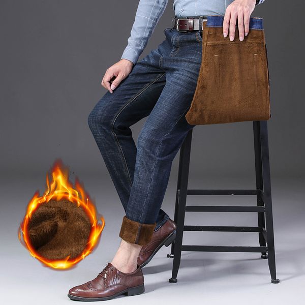 men's jeans 40 42 44 large size warm straight slim lamb hair brown velvet thick classic simple brand pants, Blue
men's jeans 40 42 44 large size warm straight slim lamb hair brown velvet thick classic simple brand pants, Blue