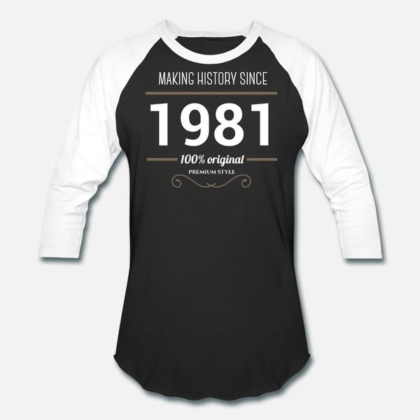 making history с 1981 тенниска мужчин designs хлопка круглый воротник стандартный подарков моды весна семьи рубашку
making history с 1981 тенниска мужчин designs хлопка круглый воротник стандартный подарков моды весна семьи рубашку