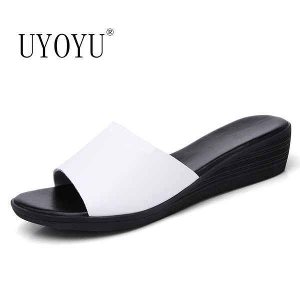 genuine leather women casual torridity 2020 wedges slippers ladies heels outdoor beach shoes platform shoes flip flops summer, Black 
genuine leather women casual torridity 2020 wedges slippers ladies heels outdoor beach shoes platform shoes flip flops summer, Black