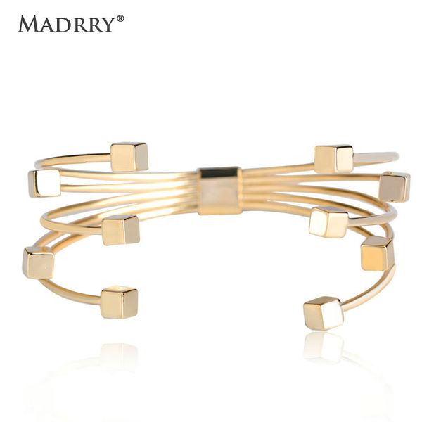 bangle madrry spring summer style adjustable for women personality brass metal gold color pulseiras accessories, Black
bangle madrry spring summer style adjustable for women personality brass metal gold color pulseiras accessories, Black