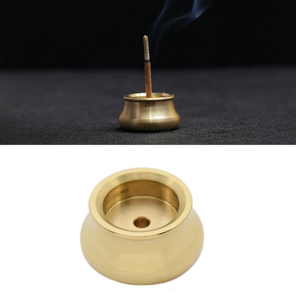1pc bowl shape brass incense burner holder for stick incense base living room decoration
1pc bowl shape brass incense burner holder for stick incense base living room decoration