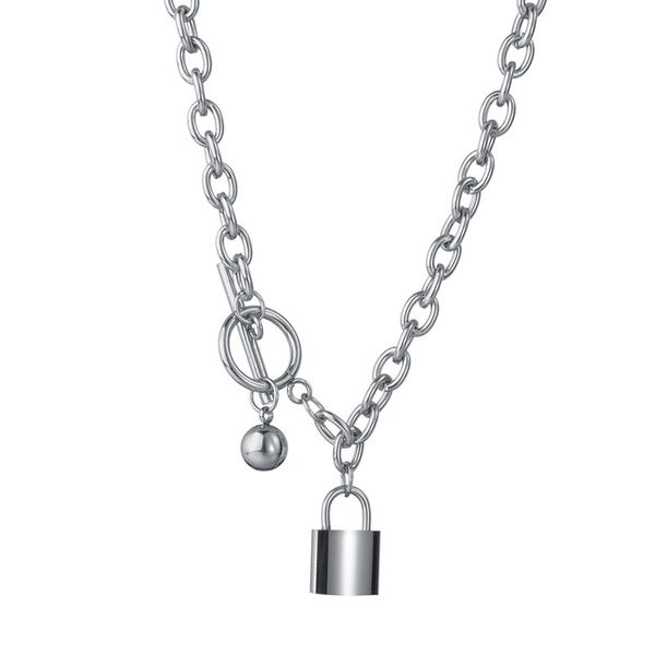 ожерелье ожерелья блокировка подвески переключить застежки из нержавеющей стали hip-hop для мужчин для него мужской punk ювелирных изделий, Silver
ожерелье ожерелья блокировка подвески переключить застежки из нержавеющей стали hip-hop для мужчин для него мужской punk ювелирных изделий, Silver