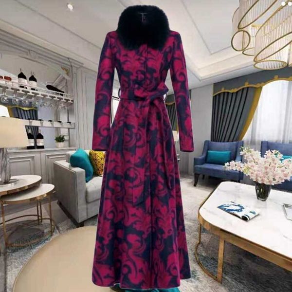 plus size 5xlwomen autumn winter large fur collar woolen coat ladies fashion slim x-long wool blends coat, Black
plus size 5xlwomen autumn winter large fur collar woolen coat ladies fashion slim x-long wool blends coat, Black