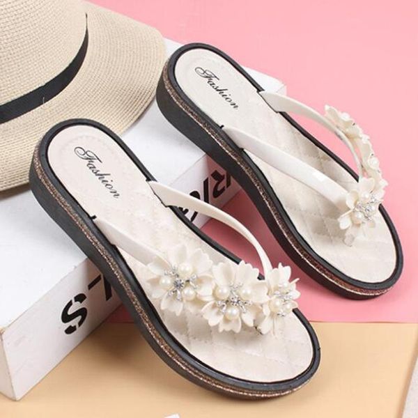 new summer flip flops women three flowers sandals and slippers camellia slippers sweet flat fashion beach women's shoes xx154, Black 
new summer flip flops women three flowers sandals and slippers camellia slippers sweet flat fashion beach women's shoes xx154, Black