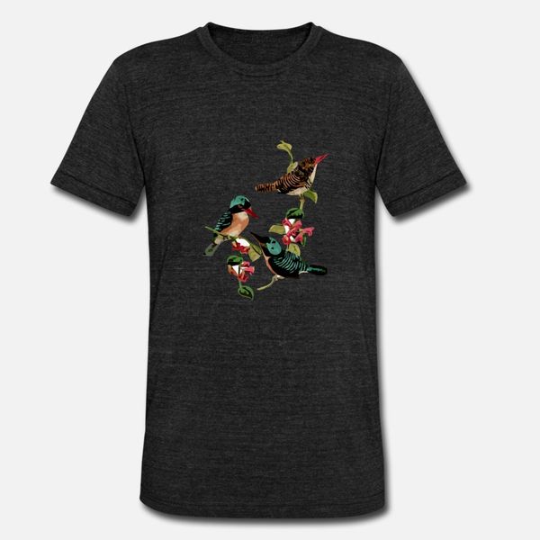 birds t shirt men customize 100% cotton euro size s-3xl basic solid fit casual summer normal shirt