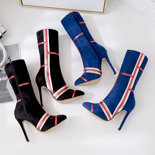 женщины luxury design синий носок boots 2020 sexy тонкий 11.5cm высокие каблуки боевые сапоги осень марка botas mujer стилет заостренными об, Black
женщины luxury design синий носок boots 2020 sexy тонкий 11.5cm высокие каблуки боевые сапоги осень марка botas mujer стилет заостренными об, Black